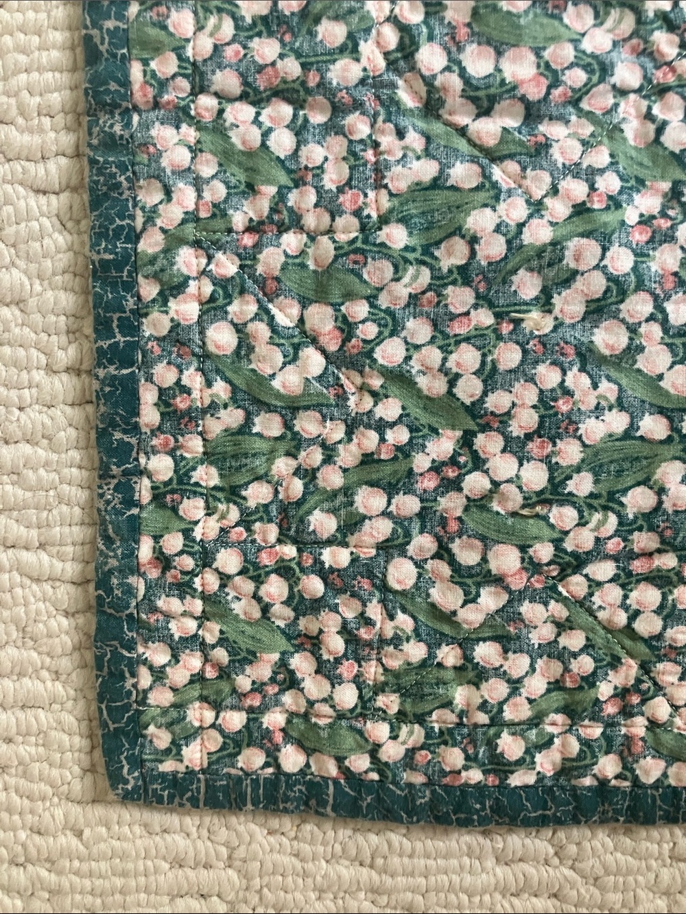 Country Patchwork Quilt 30” x 30” Square Tablecloth Centerpiece or Display - Picture 8 of 9
